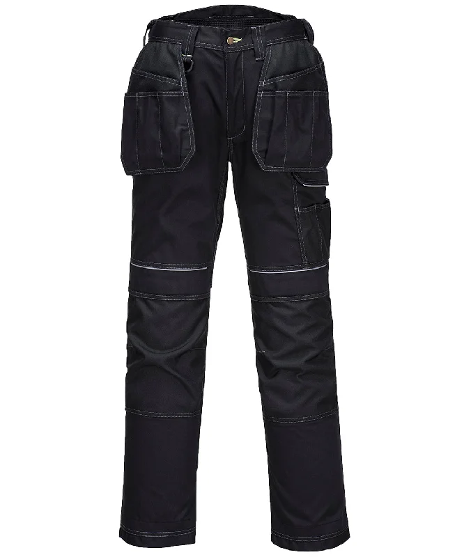 Black - PW3 Holster work trousers (T602) regular fit