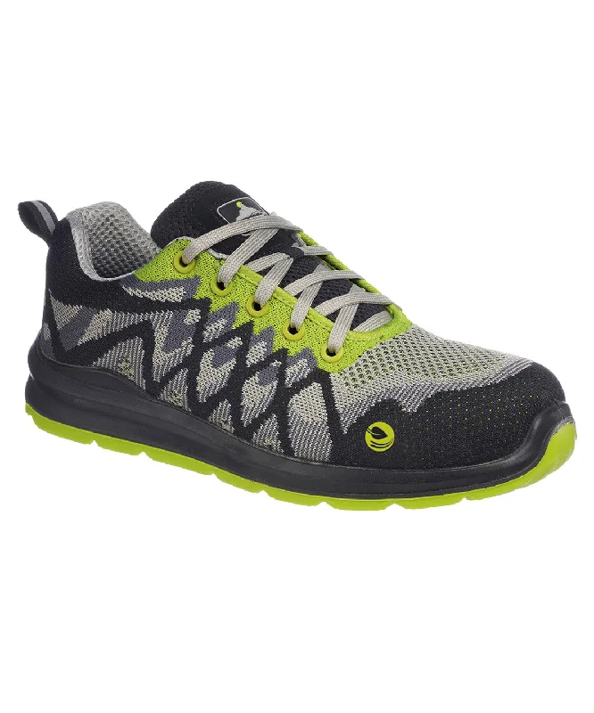 Black/Yellow - Portwest Composite lite ECO safety trainers (FC08)