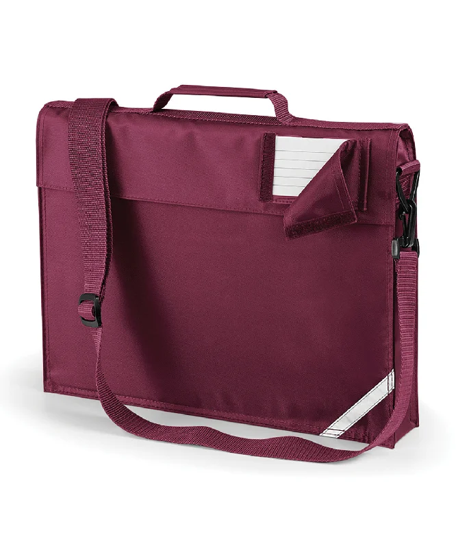 Burgundy - Junior book bag with strap