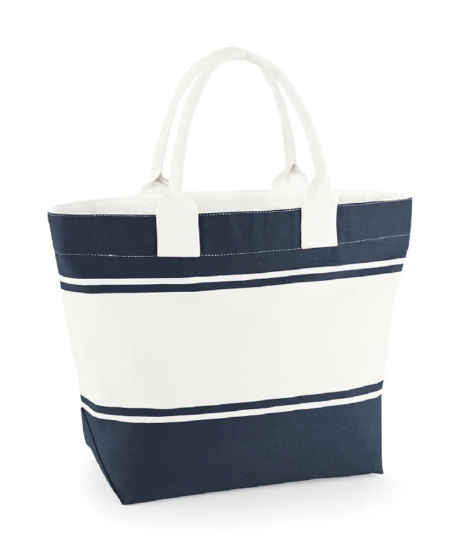 Navy/Off White - Canvas deck bag