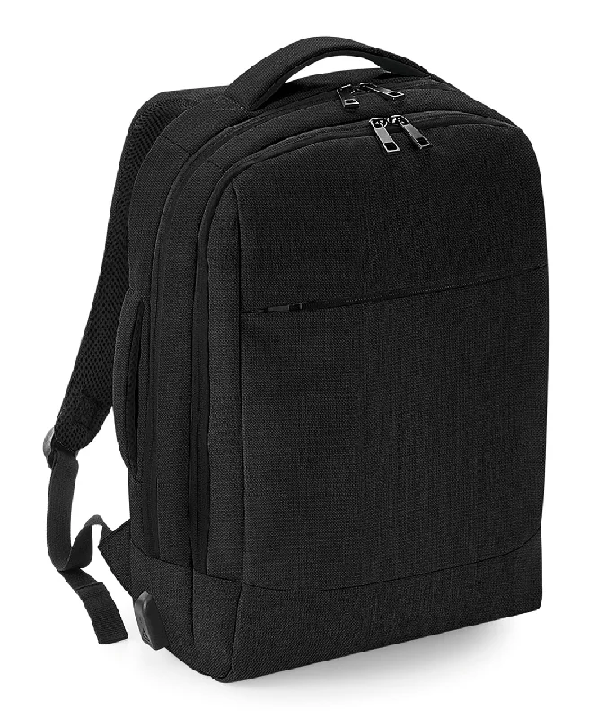 Black - Q-Tech charge convertible backpack