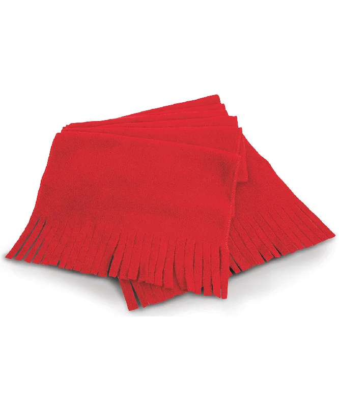 Red - Polartherm™ tassel scarf