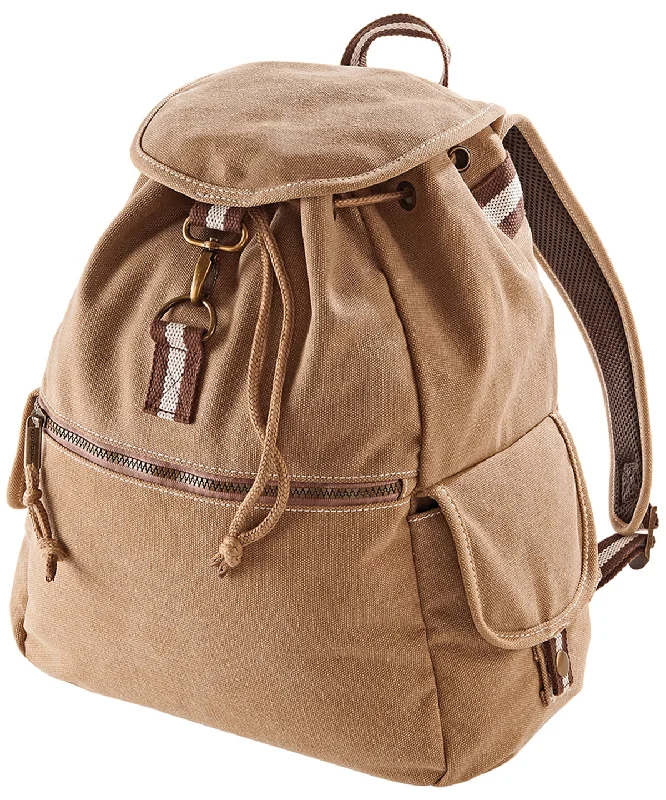 Sahara - Vintage canvas backpack