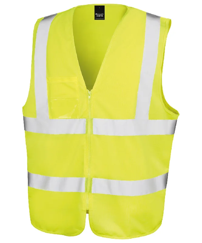 Yellow - Core zip ID safety tabard