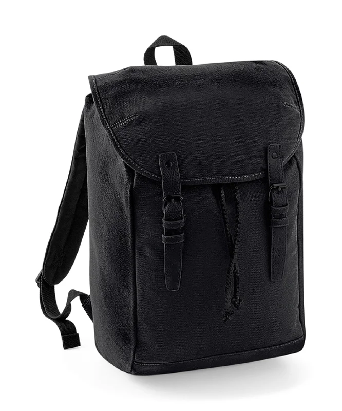 Black/Black - Vintage rucksack