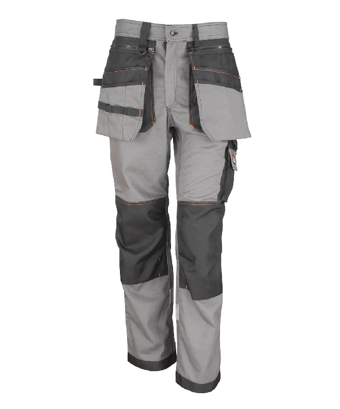 Grey/Black - Work-Guard x-over holster trousers