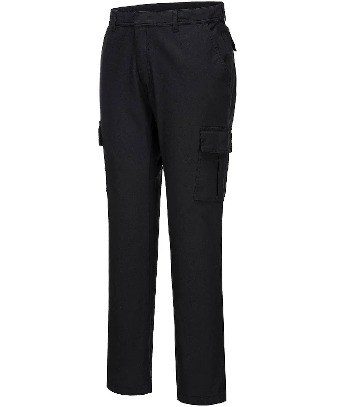 Black - Stretch slim combat trousers (S231) slim fit