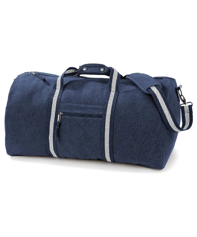 Vintage Oxford Navy - Vintage canvas holdall