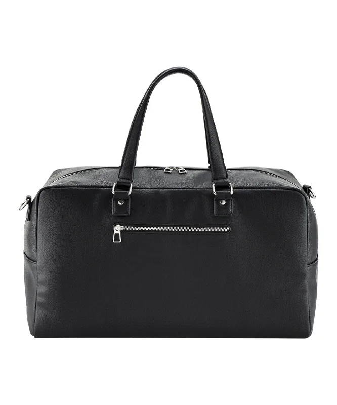 Black - Tailored luxe PU weekender