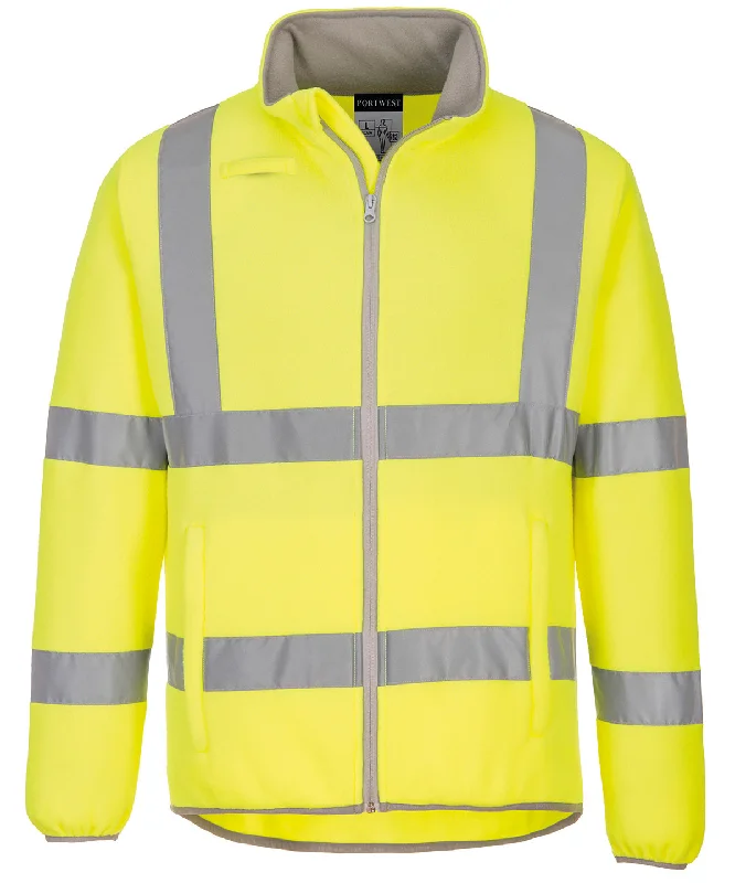 Yellow - Eco Hi-vis fleece jacket (EC70)