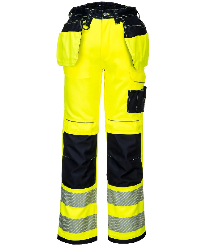 Yellow/Black - PW3 Hi-vis holster work trousers (T501) regular fit