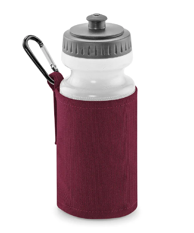 Burgundy - Water bottle and holder