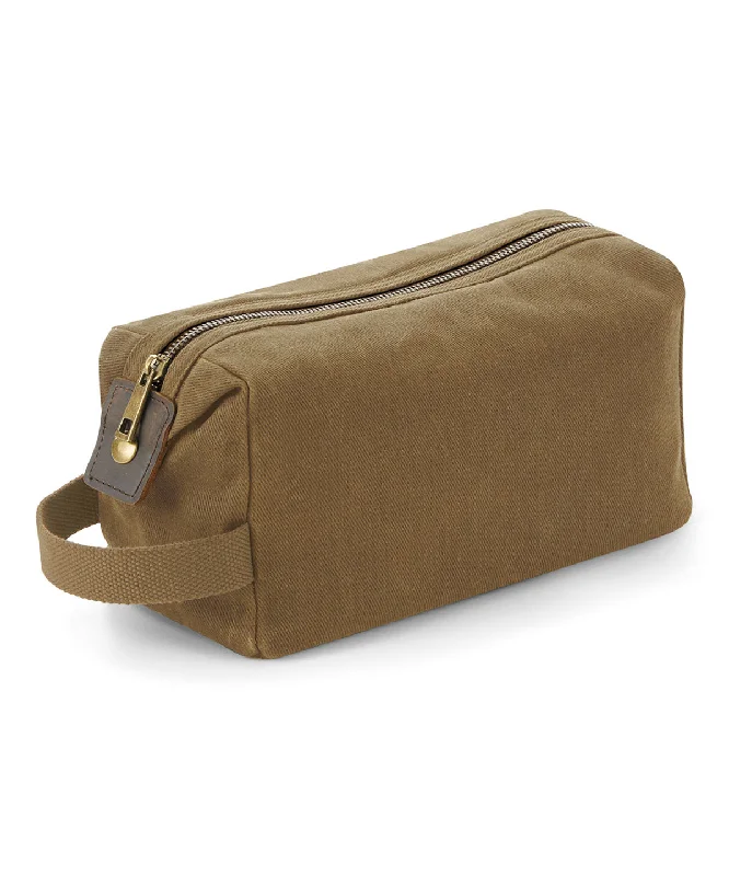 Desert Sand - Heritage waxed canvas wash bag