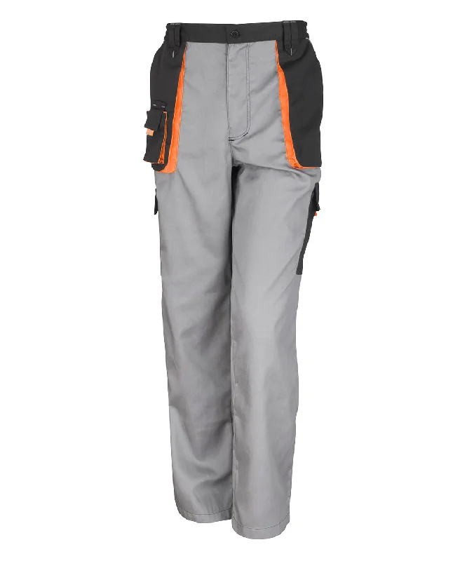 Grey/Black/Orange - Work-Guard lite trousers