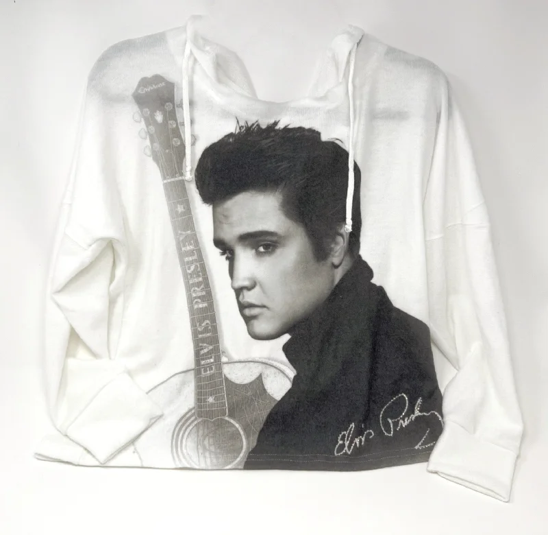 Elvis White Hoodie