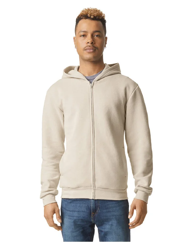 American Apparel RF497 ReFlex Fleece Unisex Full Zip HoodieEmbellished Shirts