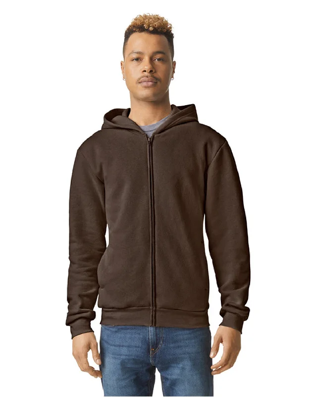 American Apparel RF497 ReFlex Fleece Unisex Full Zip HoodieLace-Up Shirts