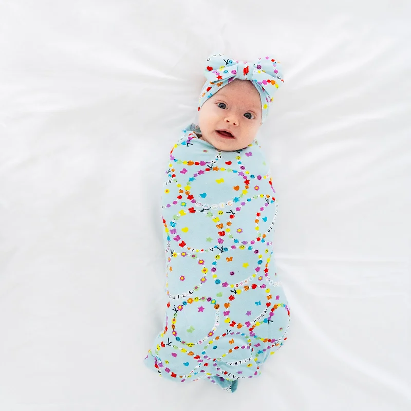 Friends Forever Swaddle & Luxe Bow Headband Set