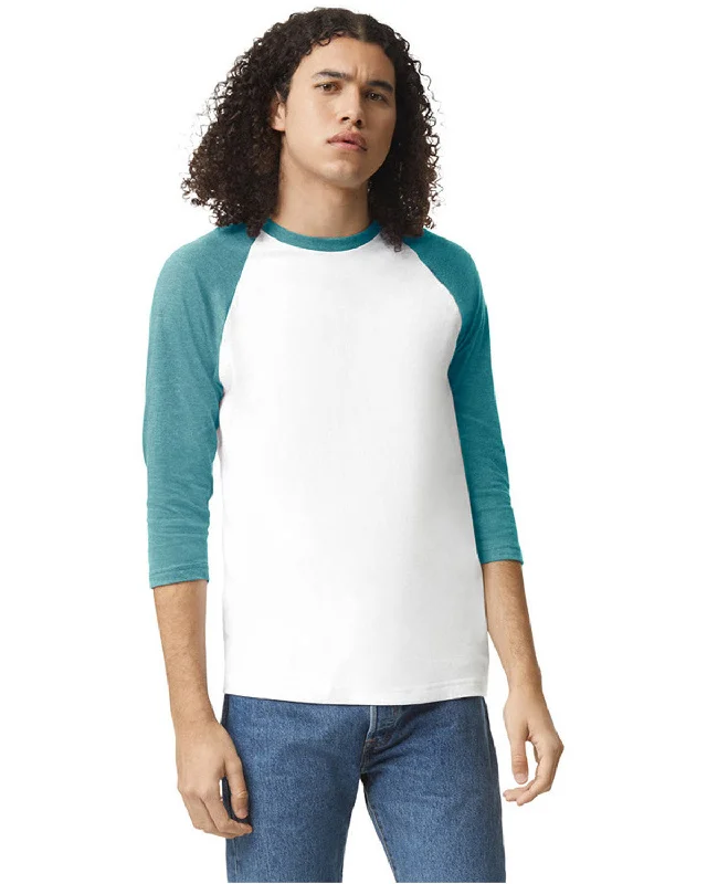 American Apparel 2003CVC Unisex CVC Raglan T-ShirtYoga Shirts