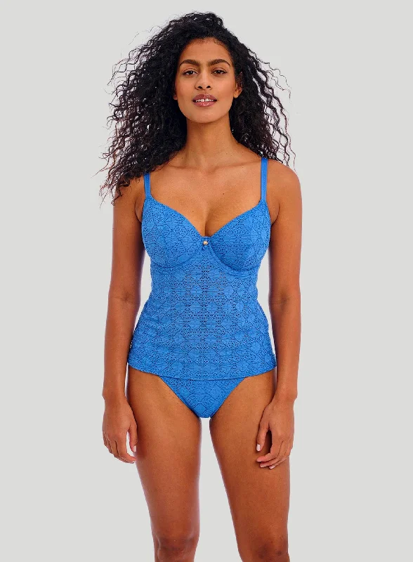 Freya Swimwear: Nomad Nights Underwired Plunge Tankini Top AtlanticAthletic hoodie