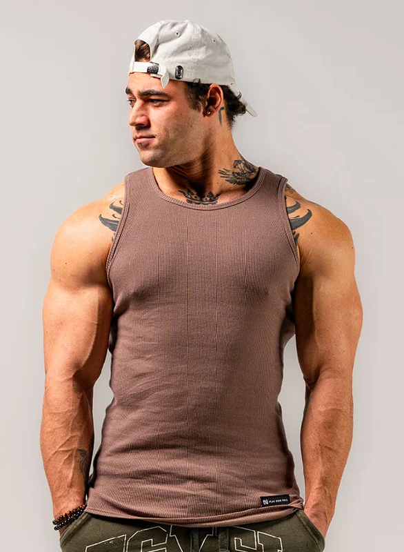 MENS RIBBED TANK - EARTHTrail tee