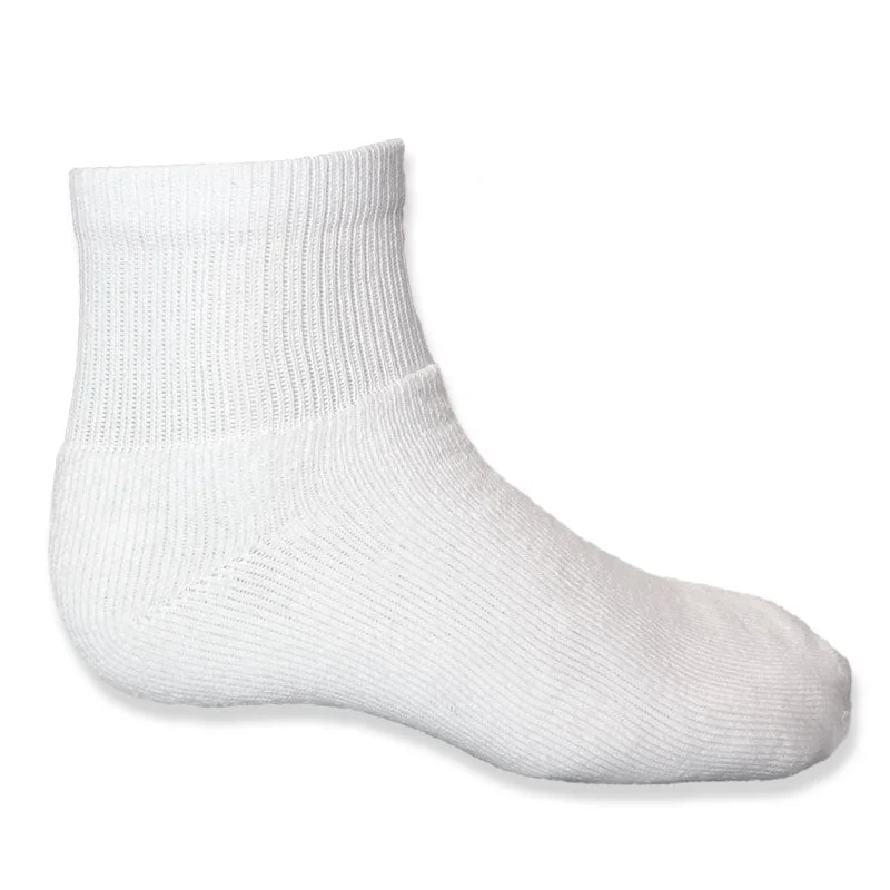 CrewneckcyberStone Peak Adult 1/4 Crew Sport Socks - White 3pk