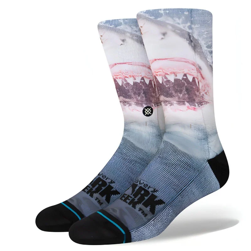 CrewnecklookShark Week Crew Socks