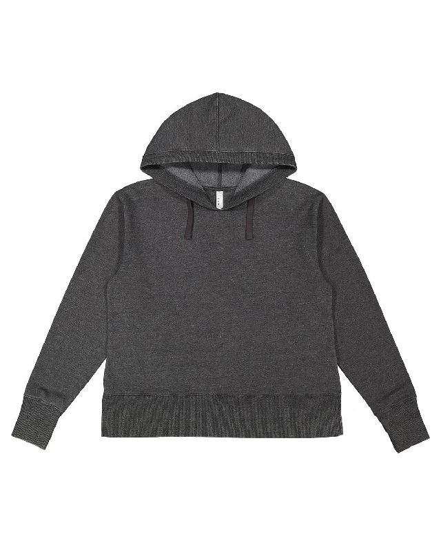 LAT 3536 Ladies' Vintage Wash Fleece Hooded SweatshirtStreetwear Shirts