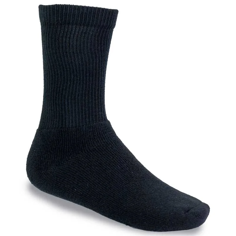 CrewneckaumentedStone Peak Crew Youth Socks - Black 3 pack