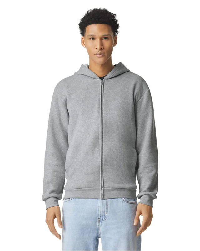 American Apparel RF497 ReFlex Fleece Unisex Full Zip HoodieTasseled Shirts