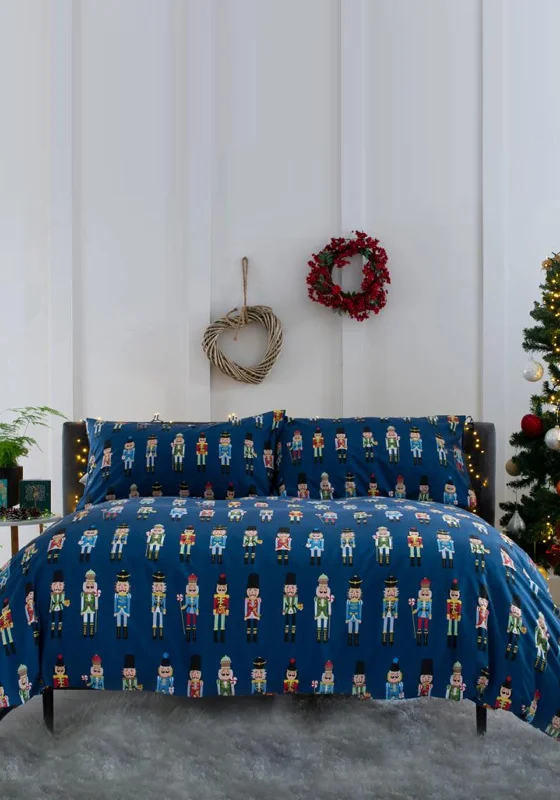 Deyongs Nutcracker Soldier Duvet Set, Blue