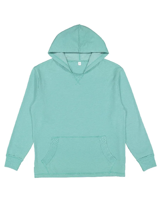 LAT 6936 Adult Vintage Wash Fleece Hooded SweatshirtPunk Shirts