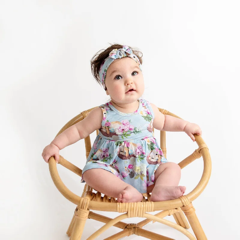 Sweet Egg-Scape Peplum & Bummies Set