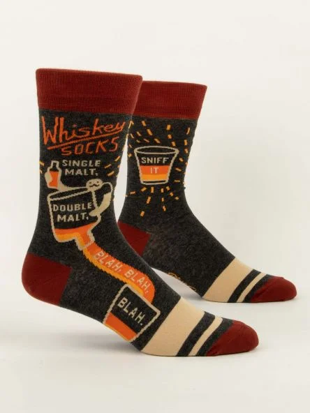 CrewnecktrendsetterBlue Q Whiskey Men's Crew Socks