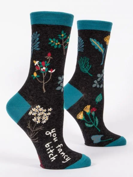 CrewnecklifestyleBlue Q Fancy Women's Crew Socks