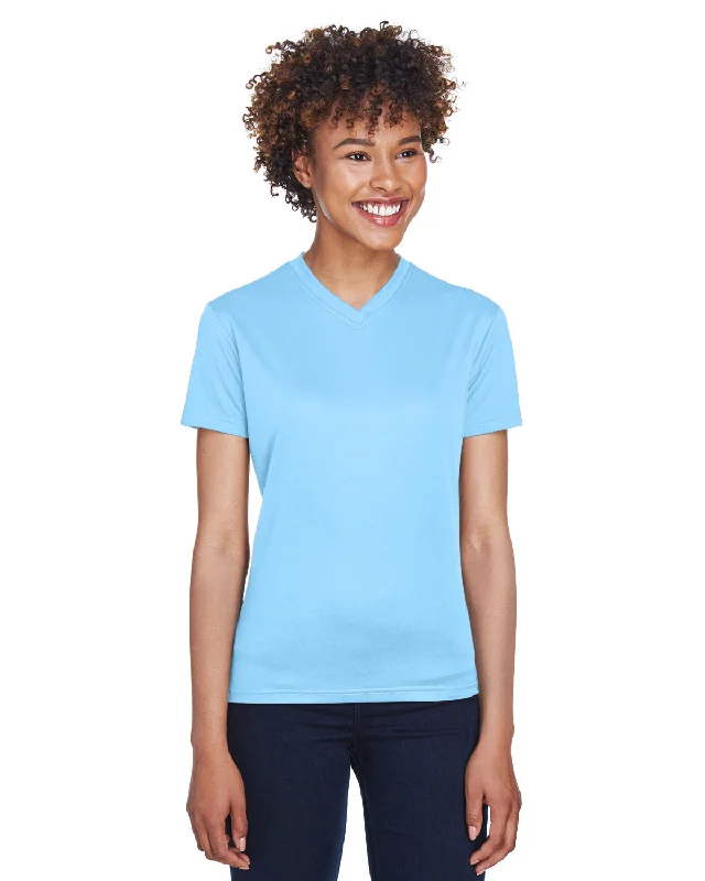 UltraClub 8400L Ladies' Cool & Dry Sport V-Neck T-ShirtRelaxed Fit Shirts