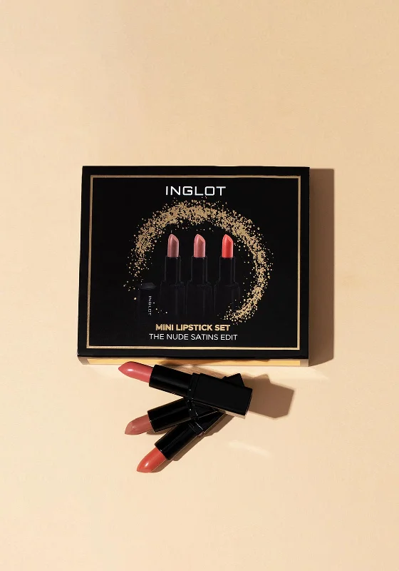 Inglot Mini Lipstick Set The Nude Satins Edit