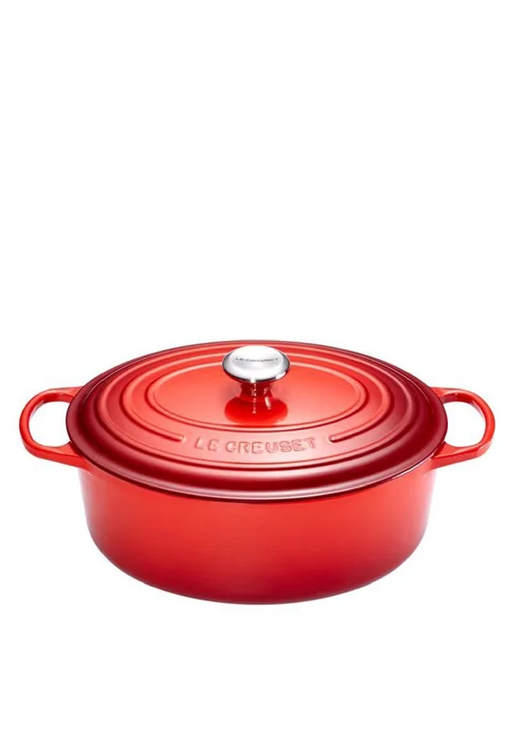 Le Creuset Signature Collection 4.1L Oval Oven Casserole Dish, Cerise