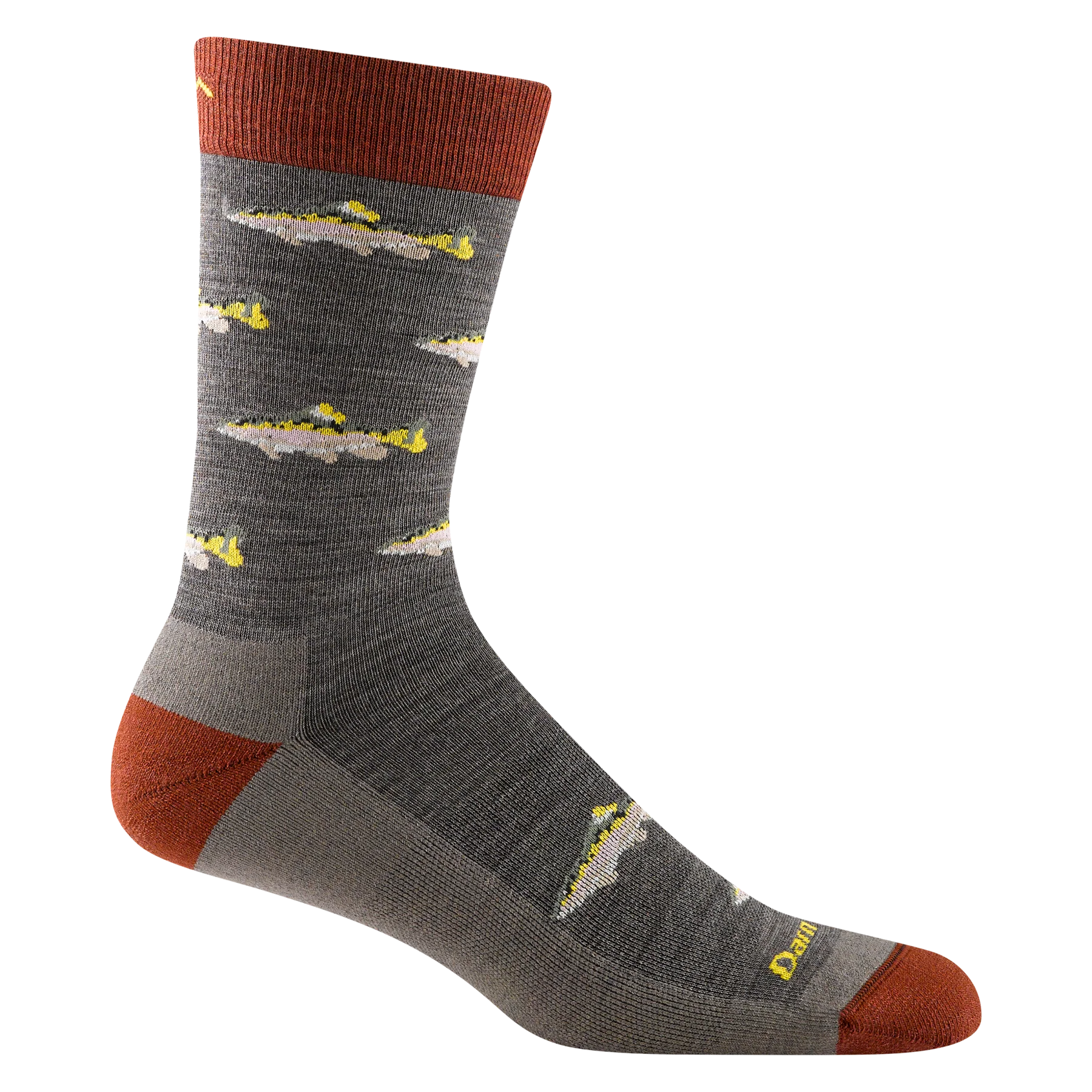 CrewneckcryptoMen's Spey Fly Crew Lightweight Lifestyle Sock