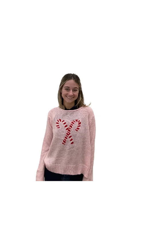 CrewnecklightweightCandy Cane Crew Lightweight Sweater