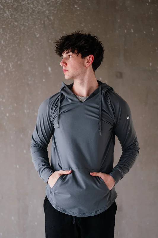 Men's Grey Essential Hoodie