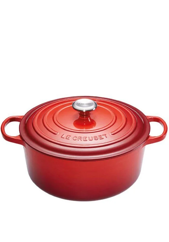 Le Creuset Signature Round 28cm Casserole Dish, Cerise