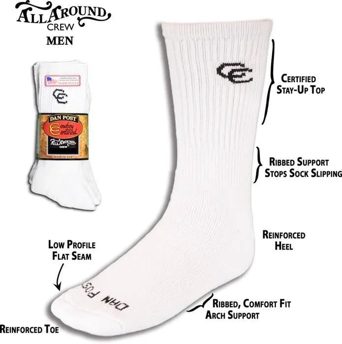 CrewneckbreathableDan Post Men’s Crew Socks 2 Pack