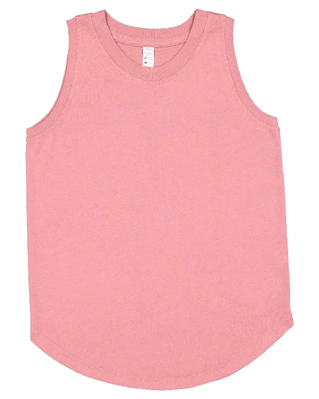 LAT 2692 Girls' Relaxed TankLongline Shirts