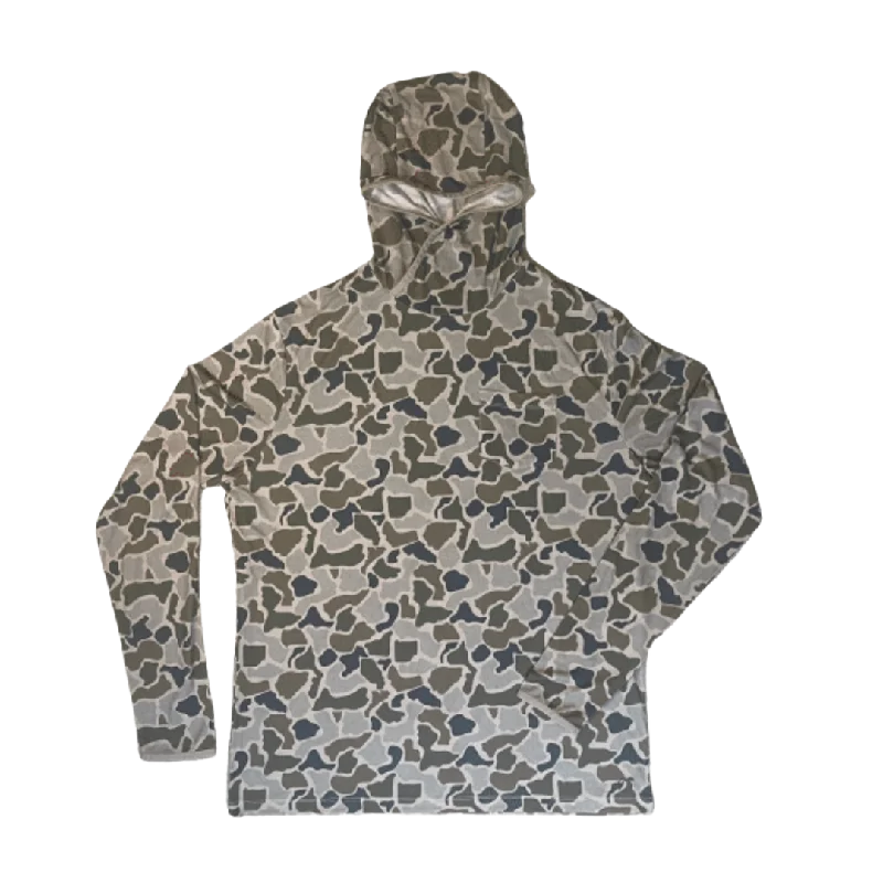 FINAL SALE - Fishing Camo Lightweight Performance Hoodie