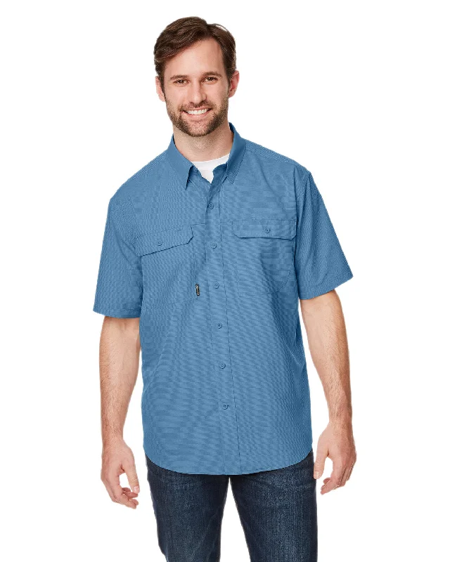 Dri Duck 4445DD Men's Crossroad Dobby Short-Sleeve Woven ShirtRecycled Fabric Shirts