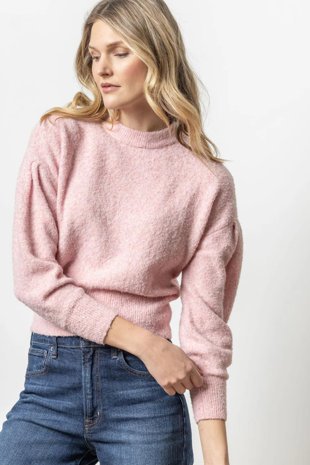 CrewnecksleeveLilla P Crew Sweater