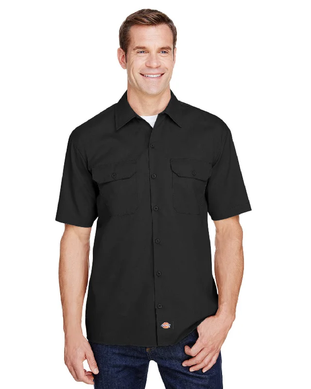 Dickies WS675 Men's FLEX Short-Sleeve Twill Work ShirtRunning Shirts