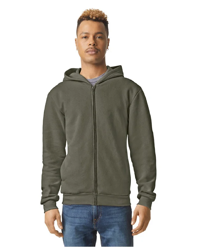 American Apparel RF497 ReFlex Fleece Unisex Full Zip HoodieBeaded Shirts