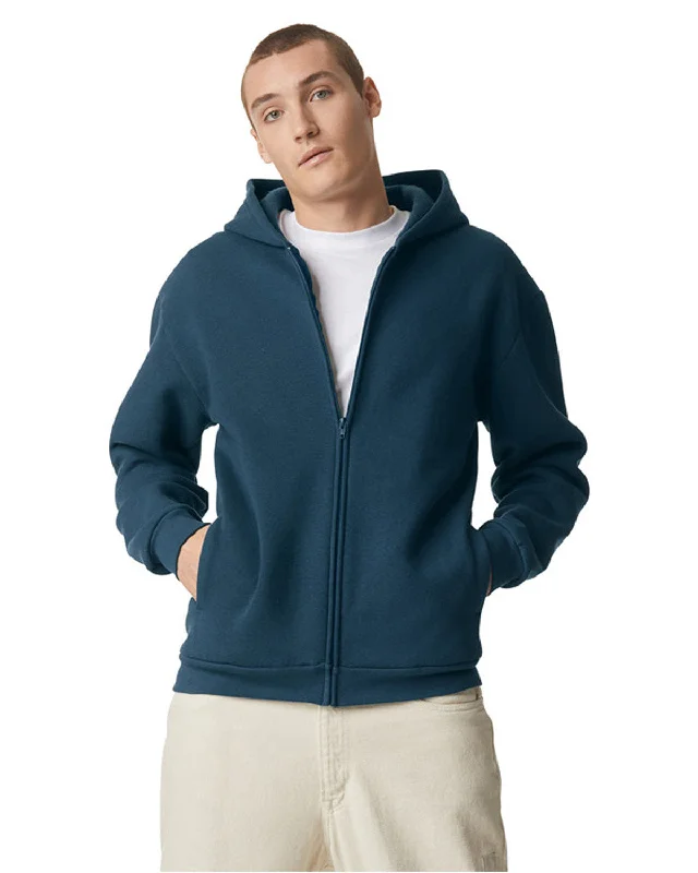 American Apparel RF497 ReFlex Fleece Unisex Full Zip HoodieFringed Shirts